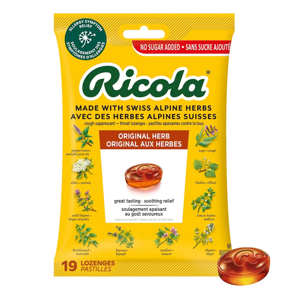 Pastilles pour la gorge aux herbes - Sans sucre