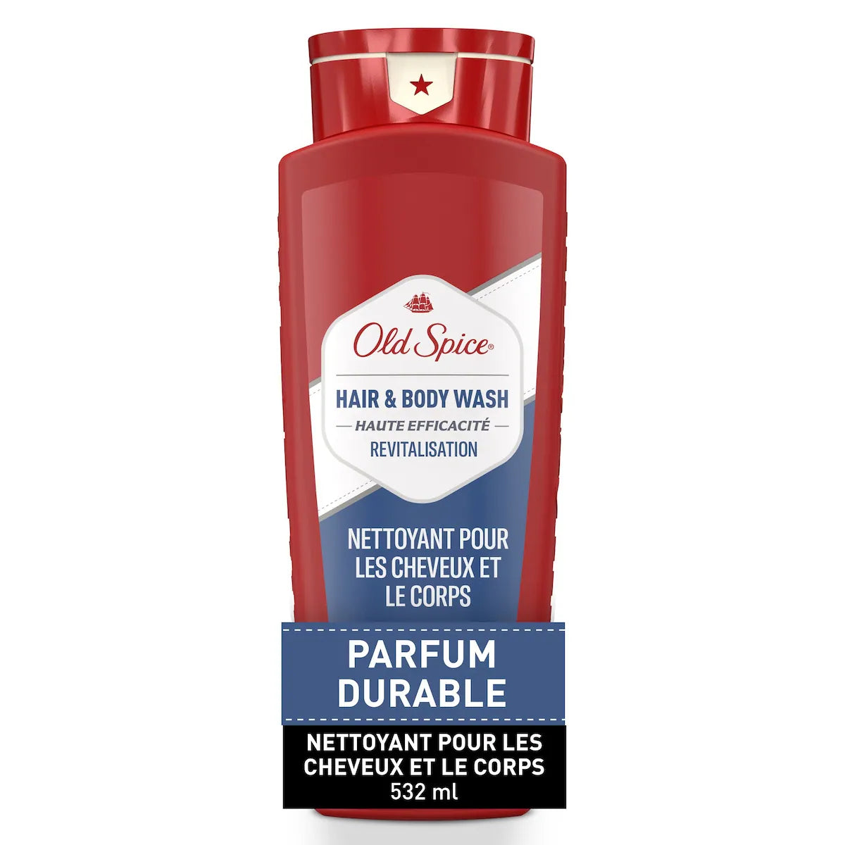 Shampooing et nettoyant pour le corps revitalisant High Endurance, parfum longue durée, 532 mL