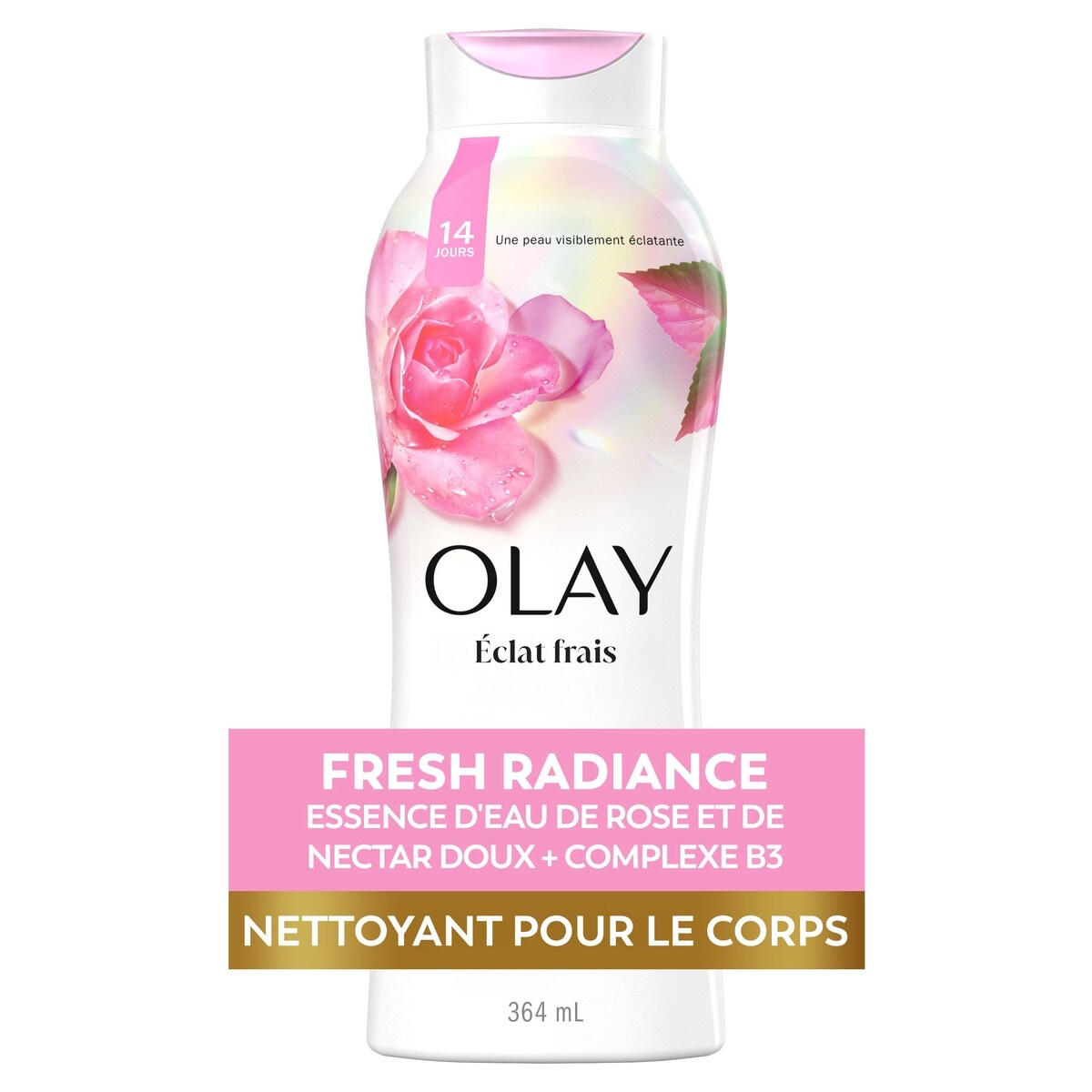 Nettoyant pour le corps Fresh Outlast Eau de rose et nectar sucré, 364 mL
