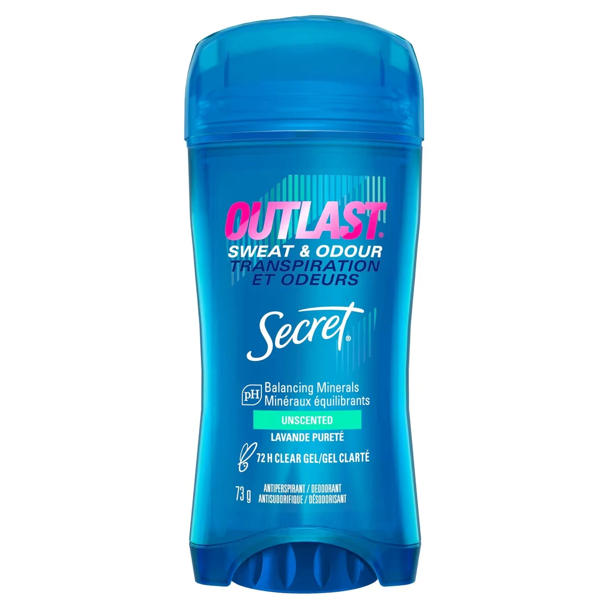 Antisudorifique et désodorisant gel clarté pour femmes Outlast Transpiration et odeurs, non parfumé, 73 grammes