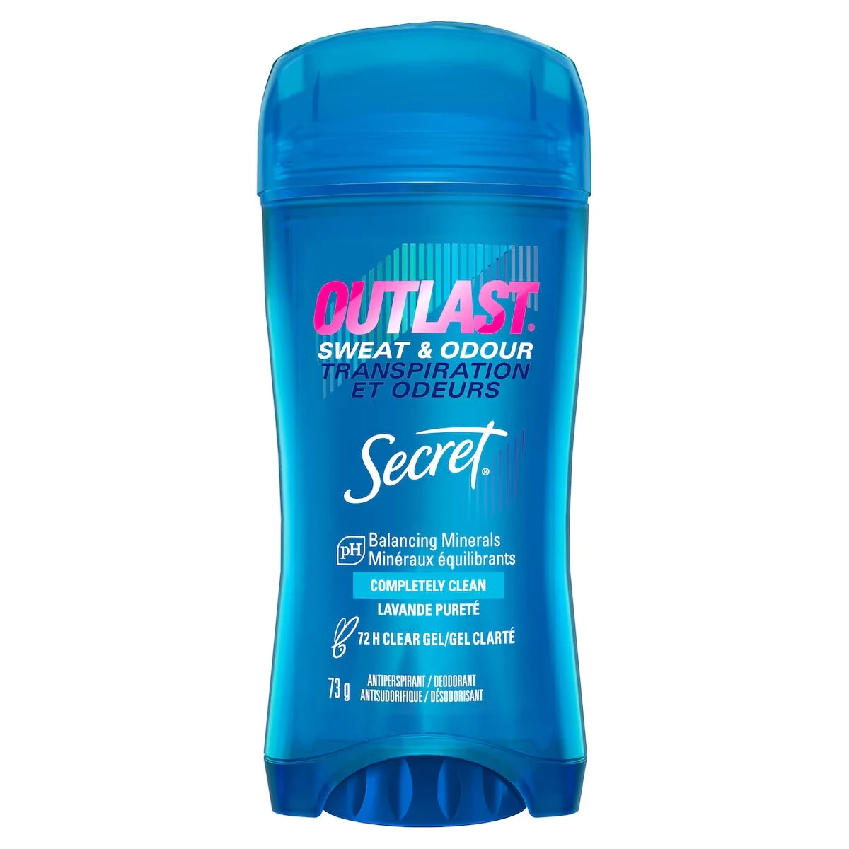 Antisudorifique et désodorisant gel clarté pour femmes Outlast Transpiration et odeurs, parfum Ultra propre, 73 grammes