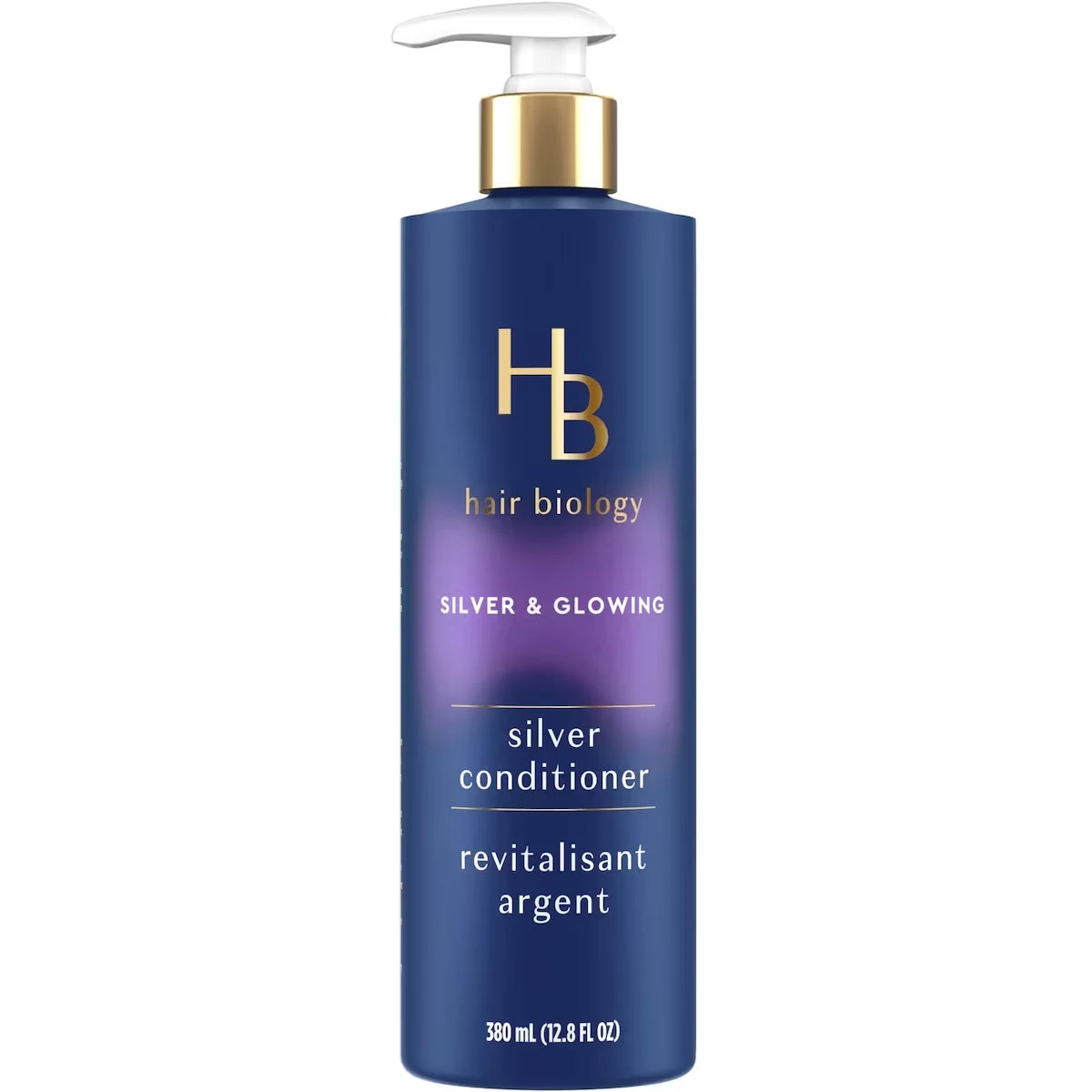 Revitalisant avec biotine Silver & Glowing pour cheveux argentés ou colorés, 380 mL