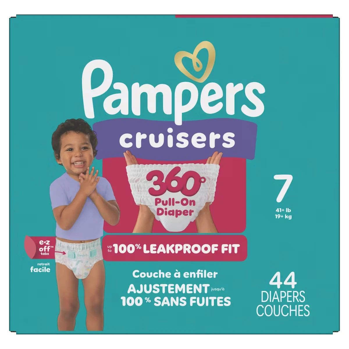Couches Cruisers 360, taille 7, 44 couches