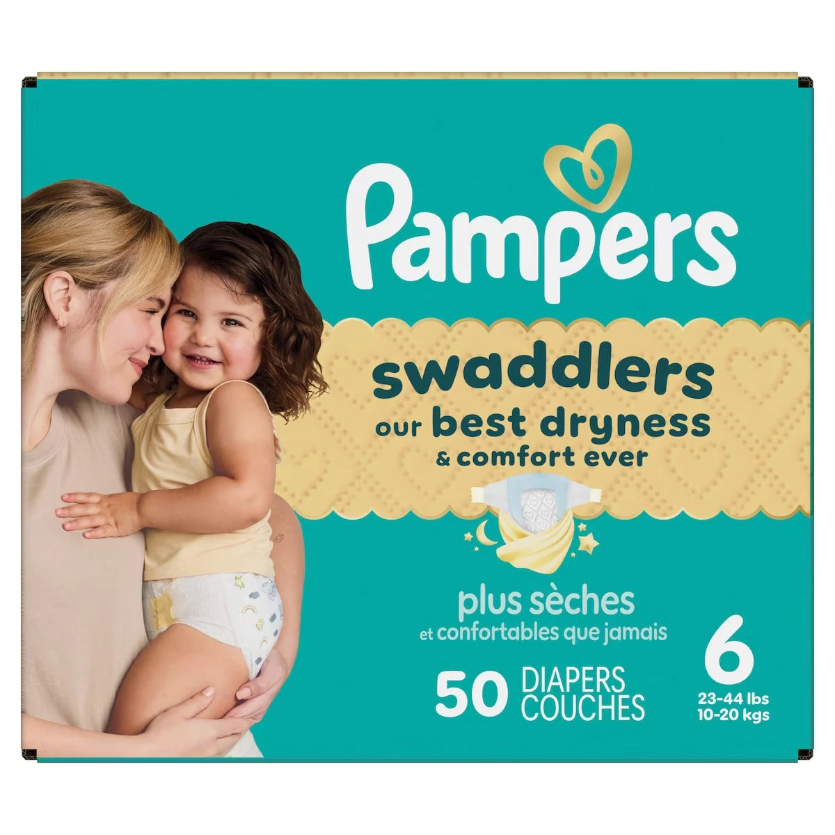 Swaddlers – Couches Taille 6 – Format Super – 1/50 unités