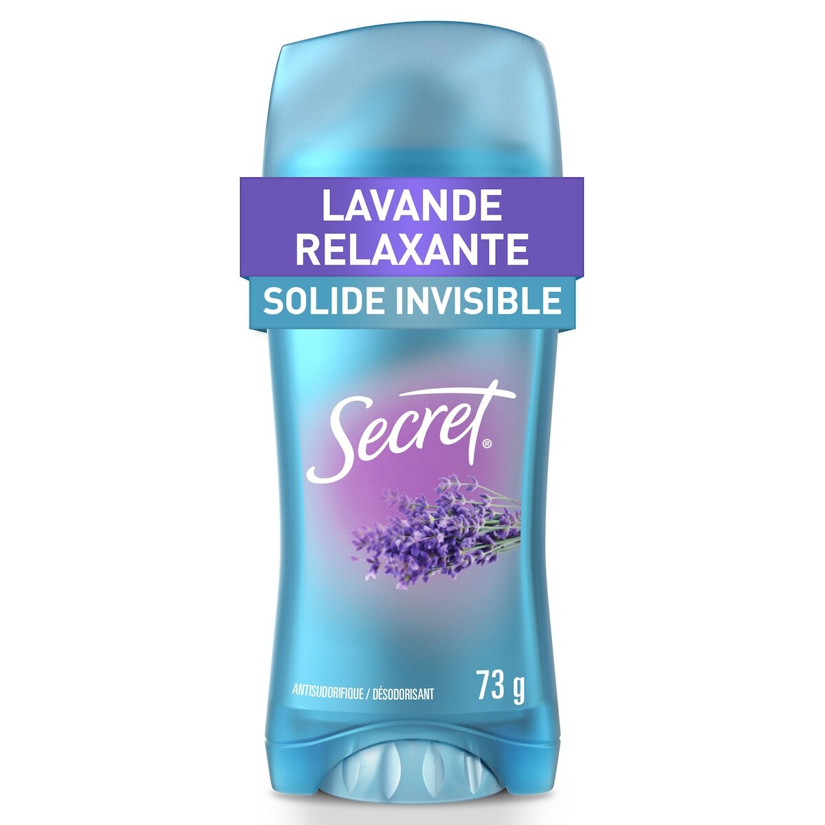 Antisudorifique et désodorisant invisible en bâton, parfum Lavande, 73 g