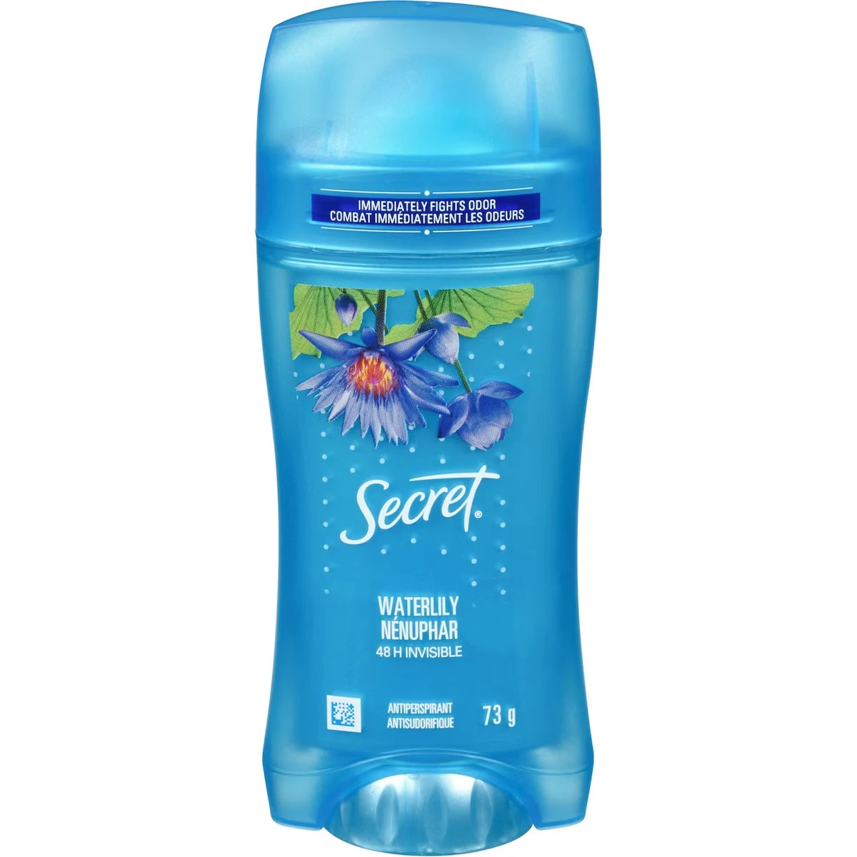 Antisudorifique et désodorisant invisible en bâton, parfum Nénuphar, 73 grammes