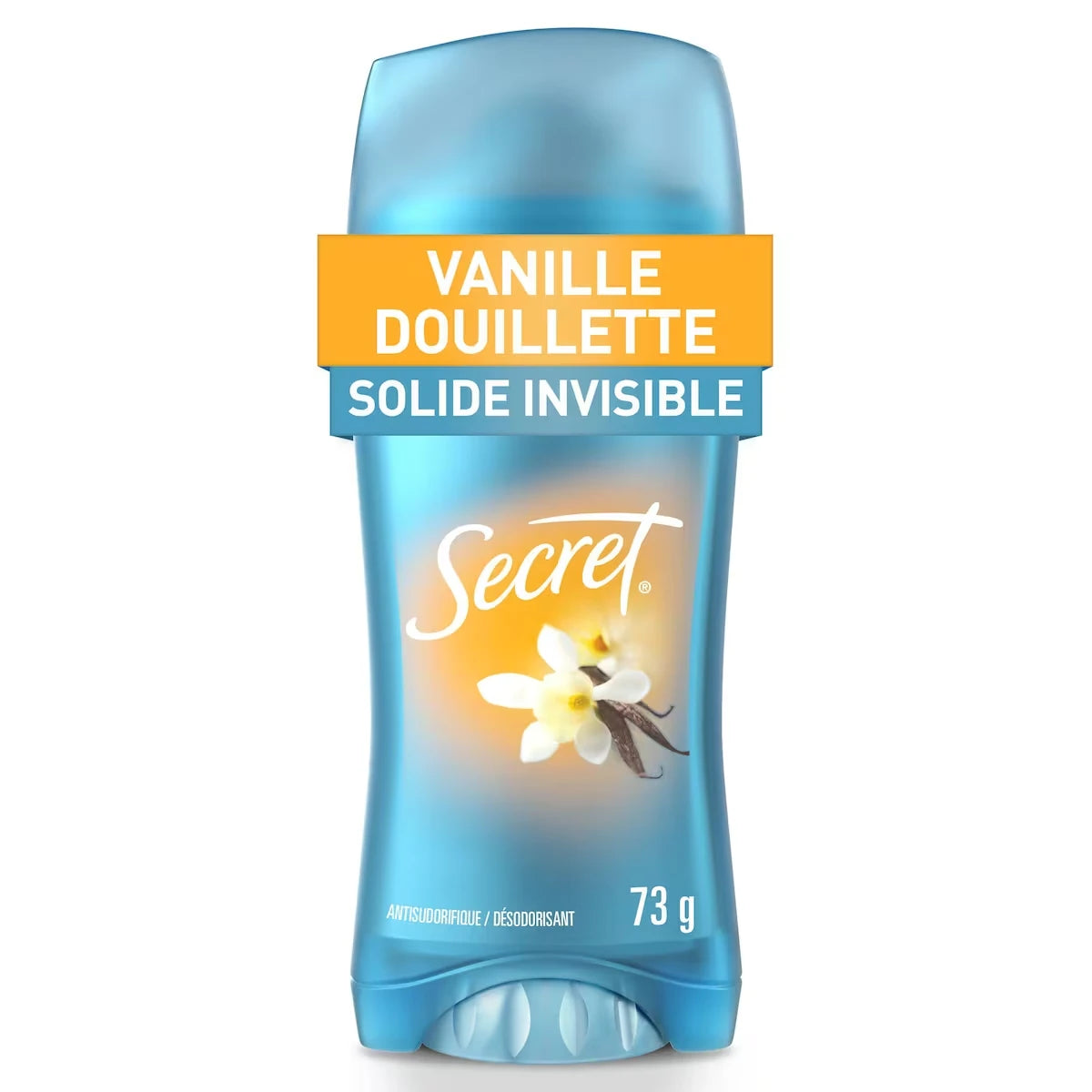 Antisudorifique et désodorisant invisible en bâton, parfum Vanille, 73 g