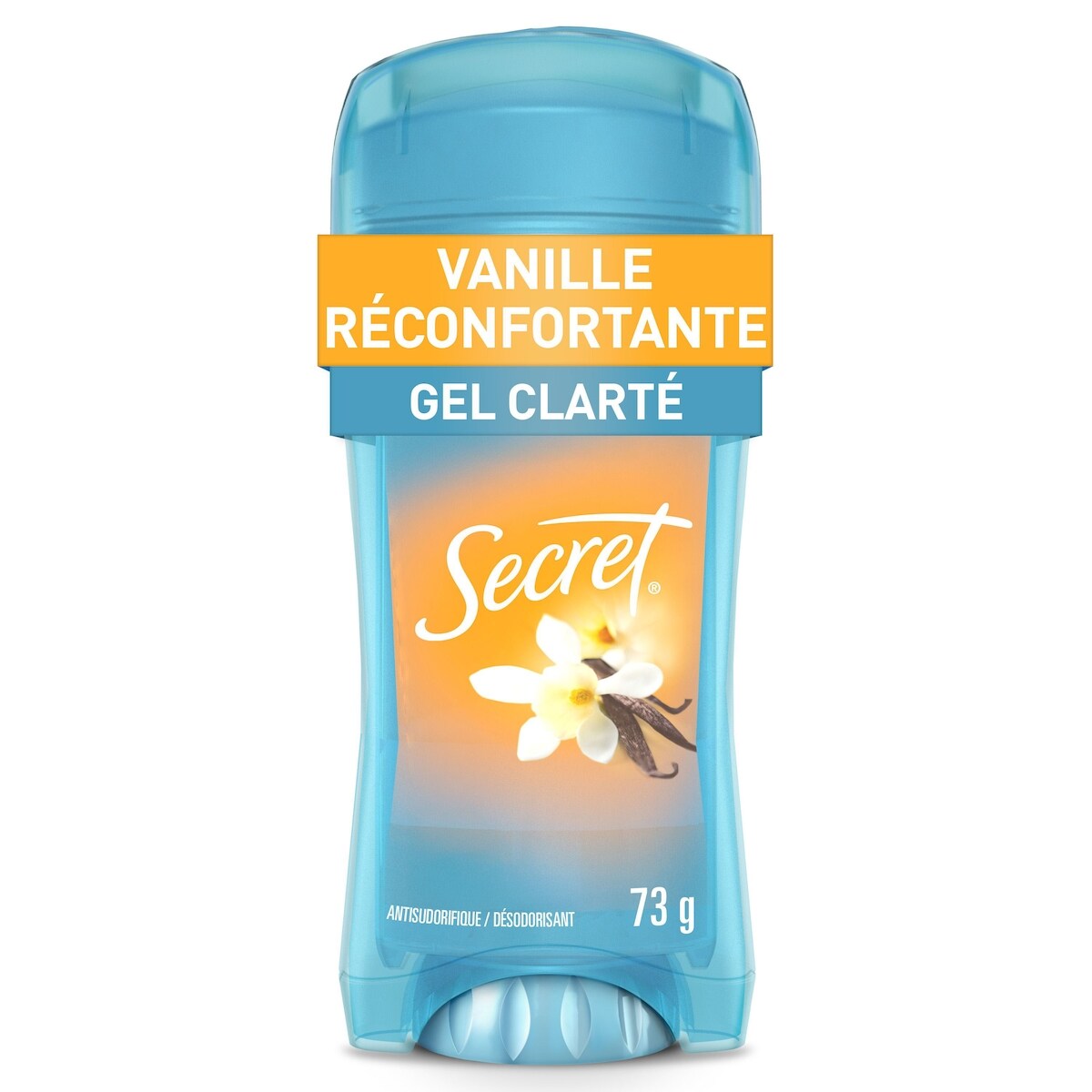 Antisudorifique et désodorisant gel clarté, parfum Vanille, 73 g