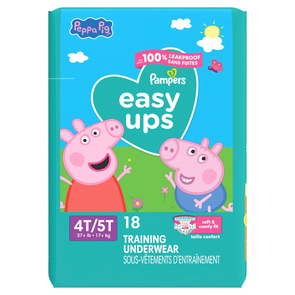 Easy Ups Sous-vêtements d’entraînement filles Taille 6 4T-5T