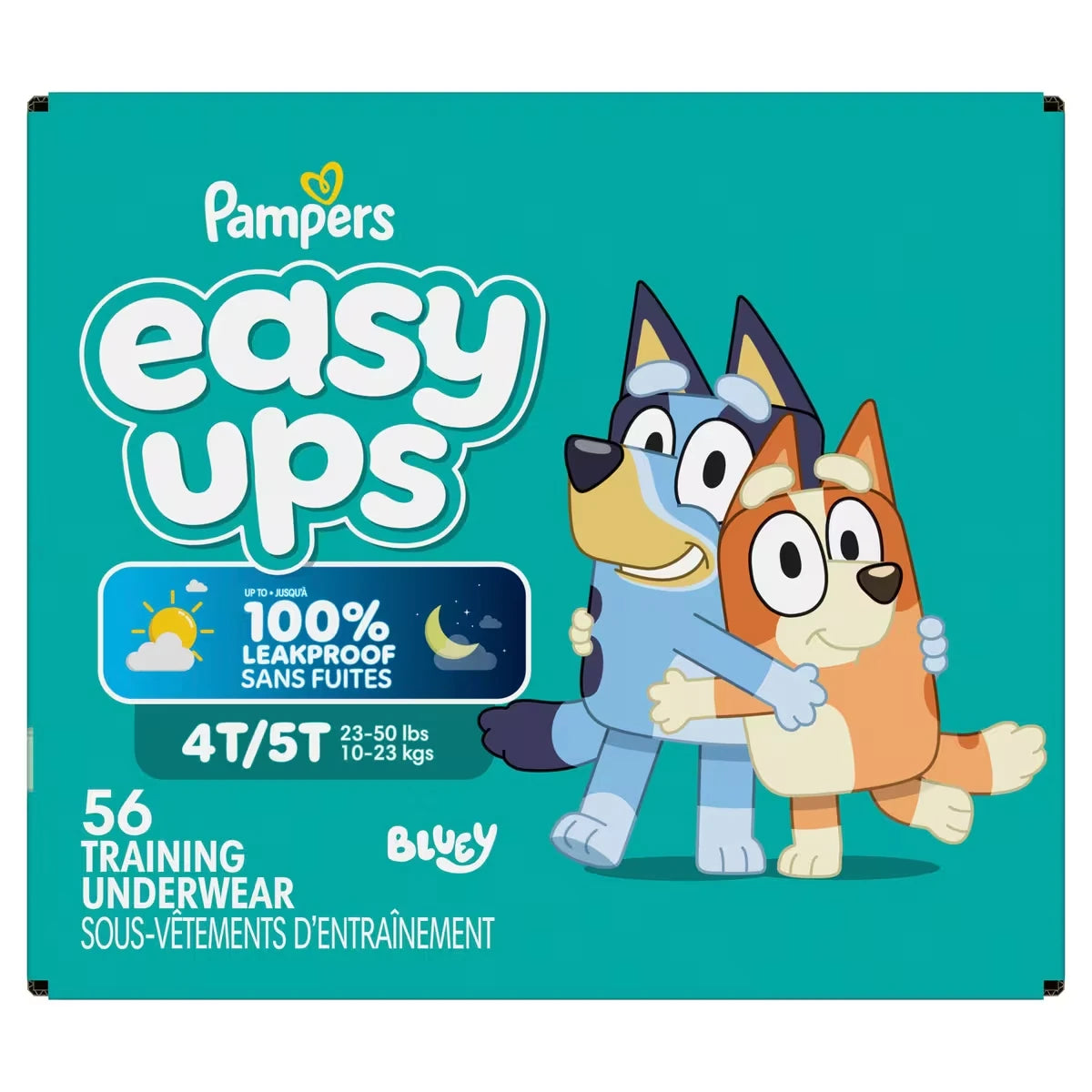 Sous-vêtements d’entraînement Easy Ups, taille 6 4T/5T, garçons, 56 sous-vêtements