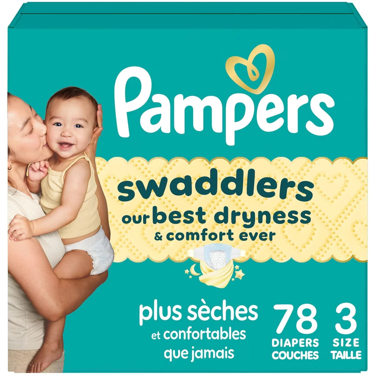 Swaddlers – Taille 3 – Format Super – 1/78 Couches