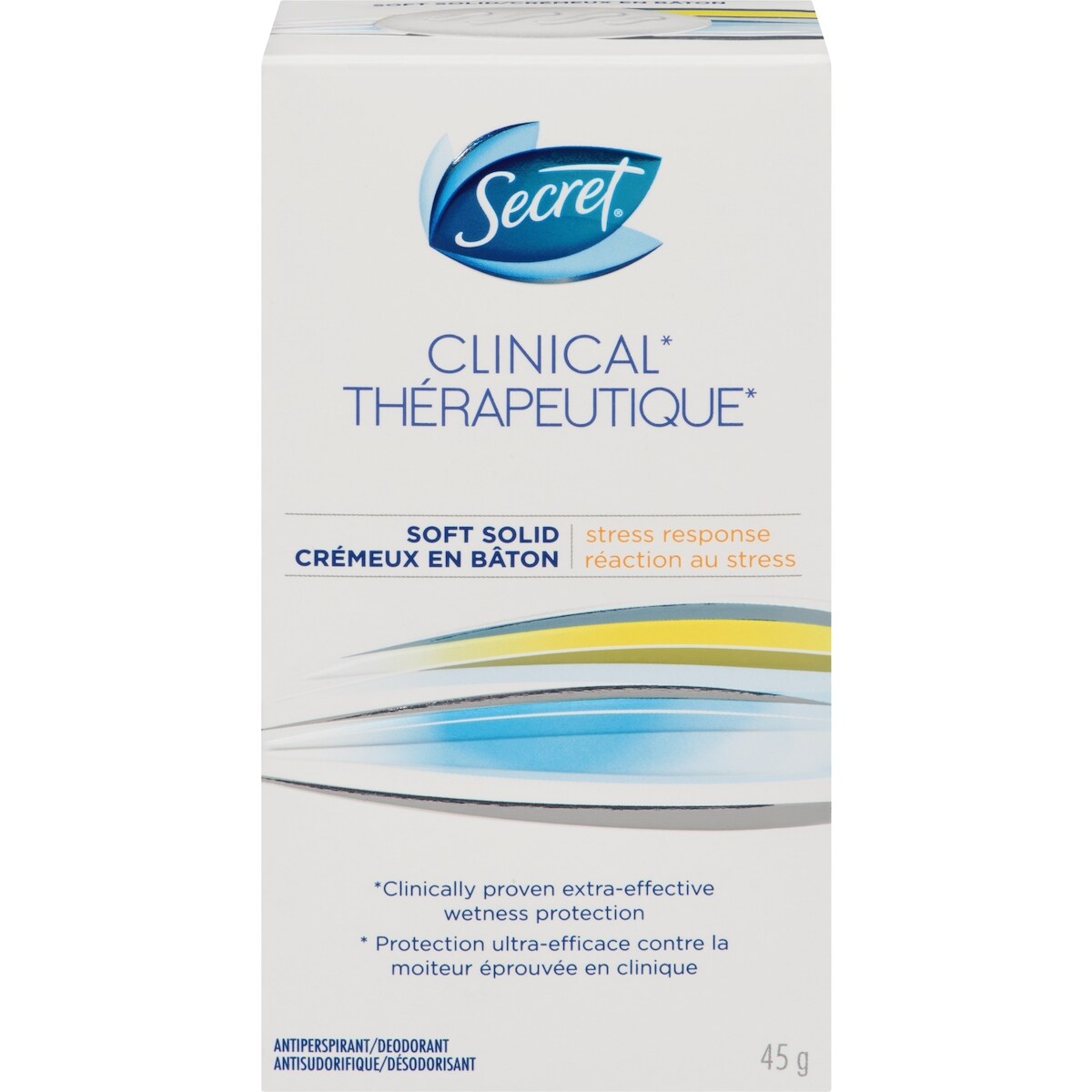 Antisudorifique et désodorisant crémeux en bâton Thérapeutique, Réaction au stress, 45 g