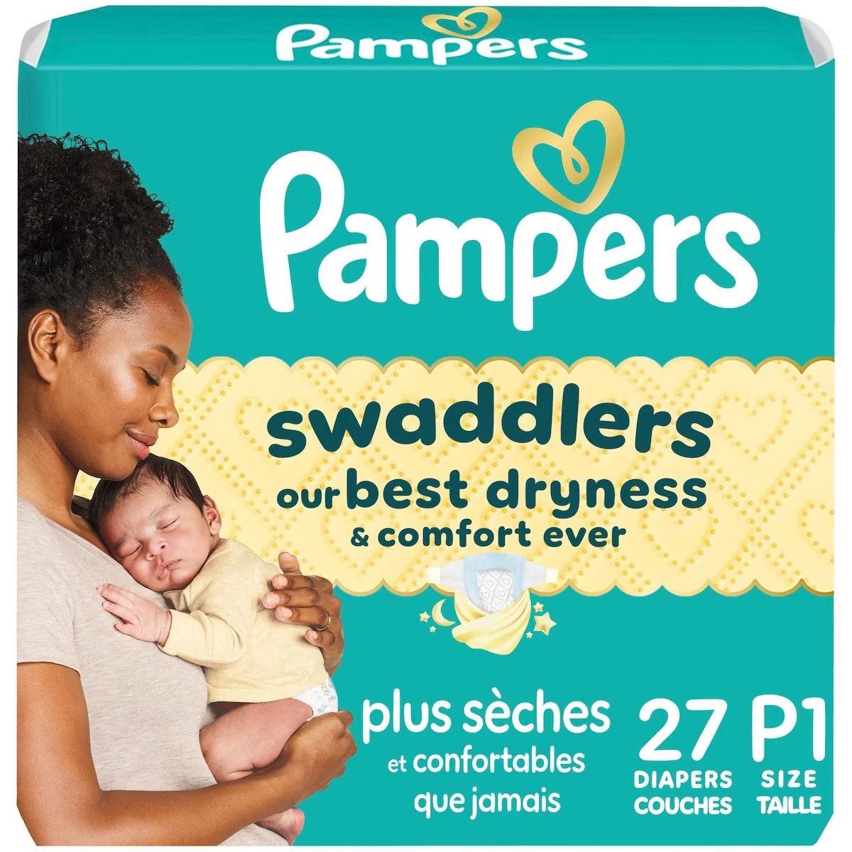 Couches pour prématurés Swaddlers, taille P-1, 27 couches