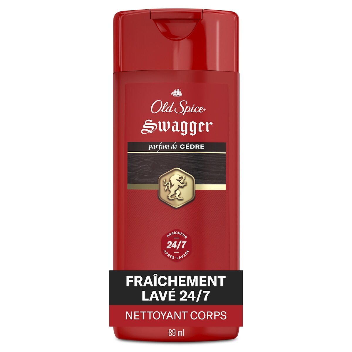 Nettoyant pour le corps pour hommes Swagger, parfum de confiance, format voyage (3 oz liq.)