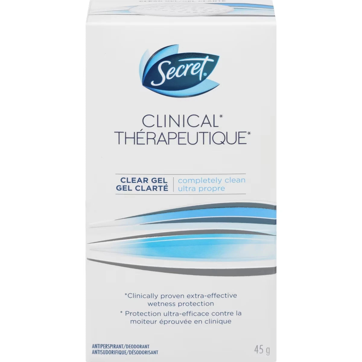 Antisudorifique et désodorisant gel clarté Thérapeutique, Ultra propre, 45 g