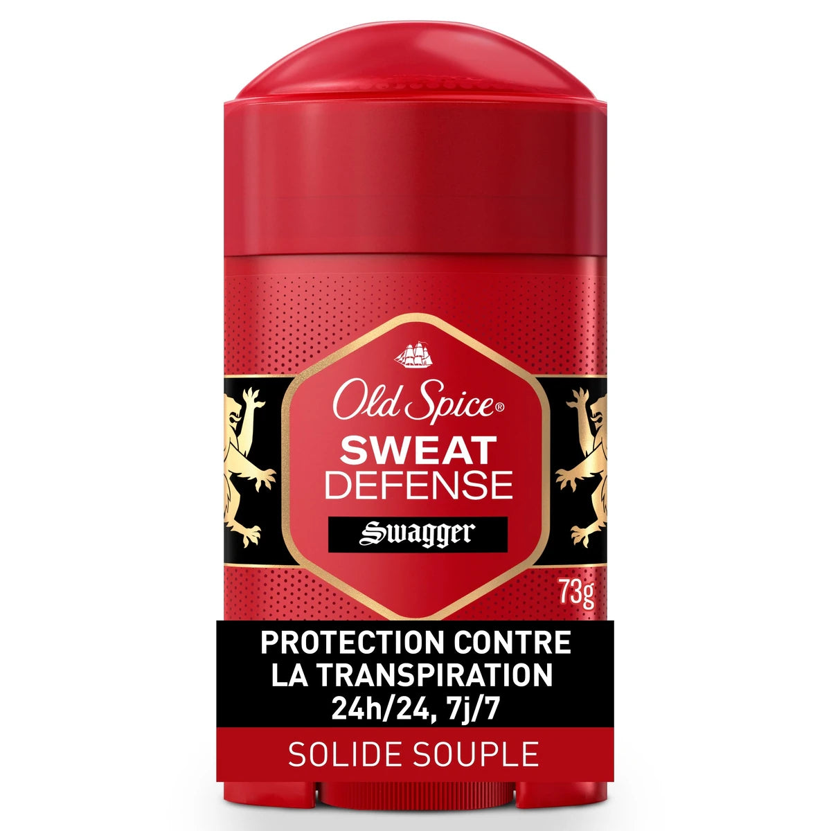 Antisudorifique et désodorisant anti-sueur invisible en bâton Hardest Working pour hommes, Stronger Swagger, 73 g