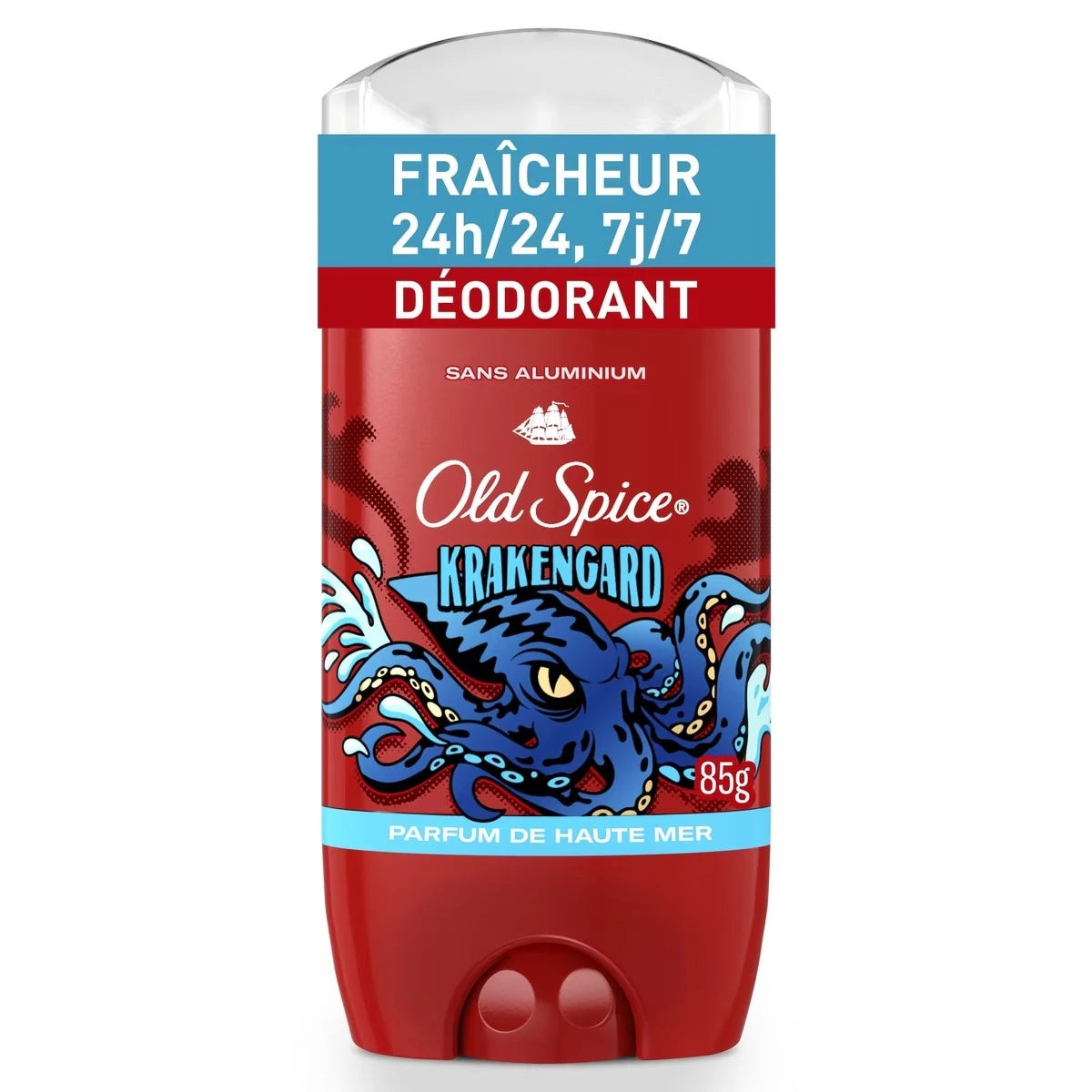Désodorisant sans aluminium Old Spice pour hommes, Krakengard, protection de 48 h
