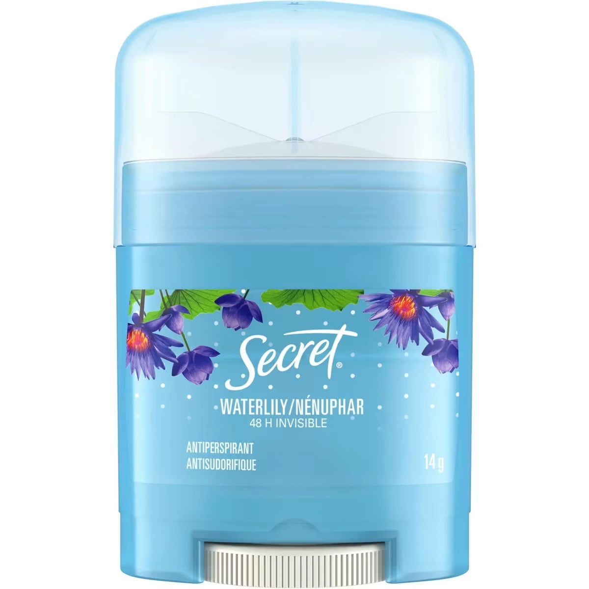 Antisudorifique et désodorisant invisible en bâton, parfum Nénuphar, 14 grammes