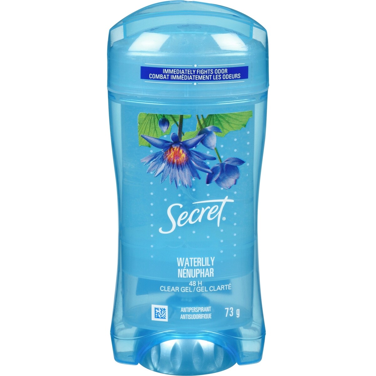 Antisudorifique et désodorisant gel clarté, parfum Nénuphar, 73 grammes