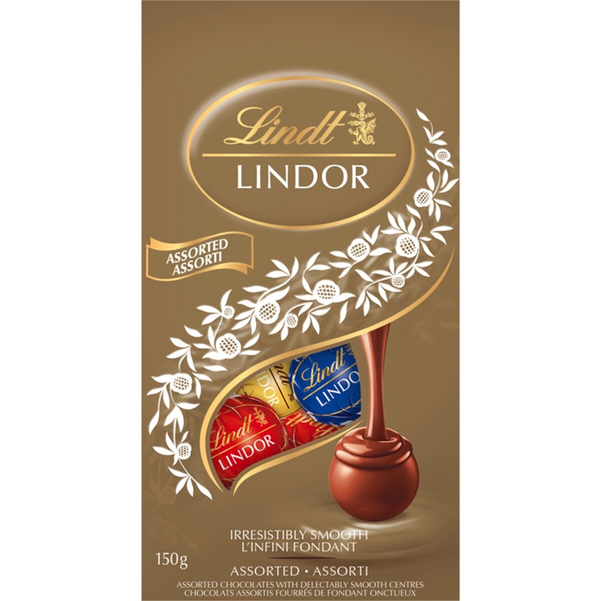 Truffes LINDOR assorties de – Sac 150 g