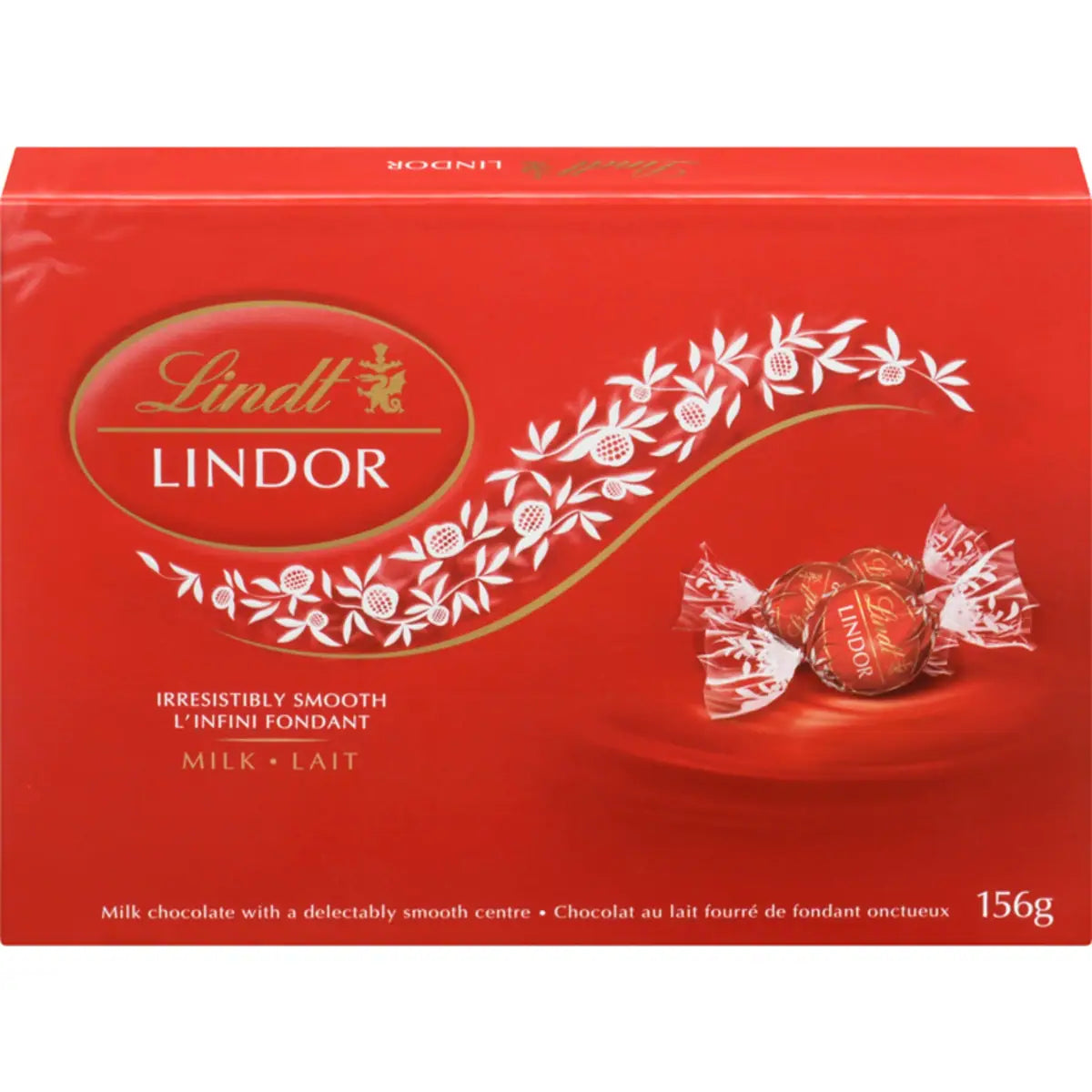 Truffes LINDOR au chocolat au lait – Boîte 156 g