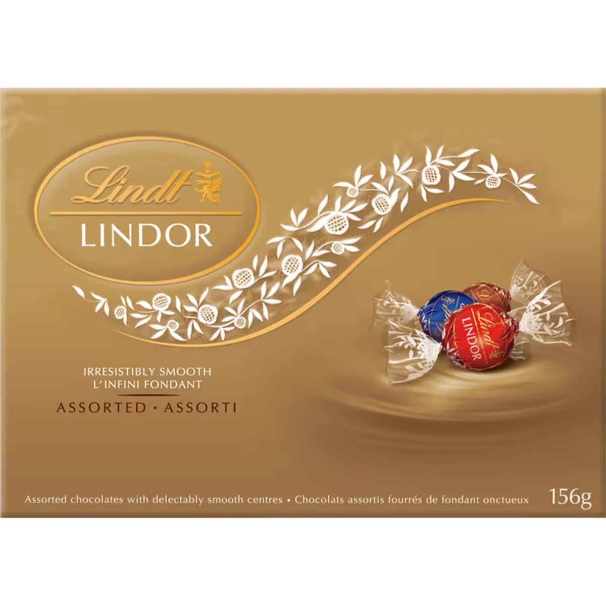 Truffes LINDOR assorties de – Boîte 156 g