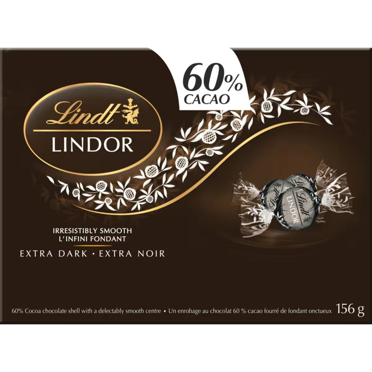 Un enrobage au chocolat 60 % cacao fourré de fondant onctueux extra noir