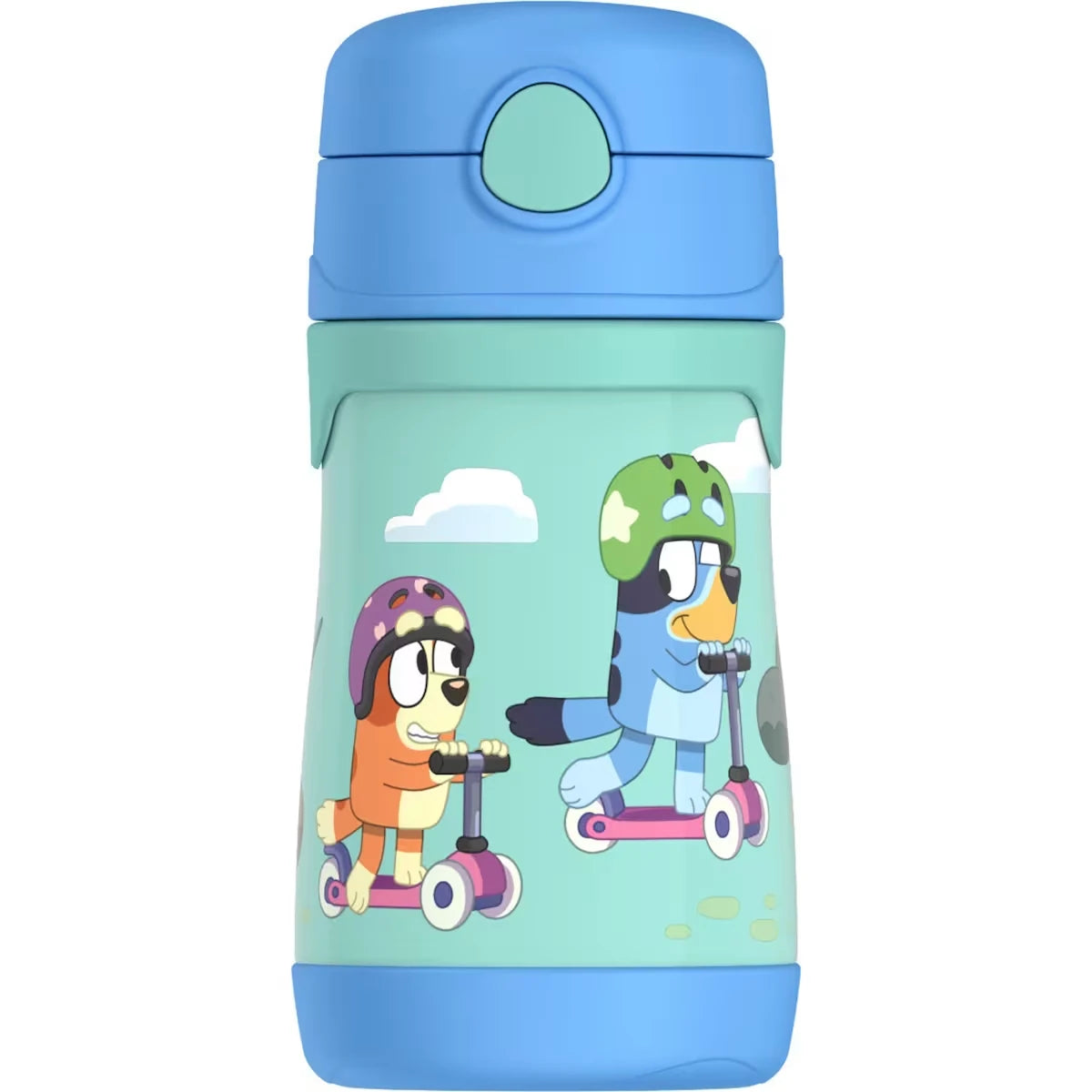 Bouteille d'eau FUNtainer®  de 290 ml avec paille Bluey