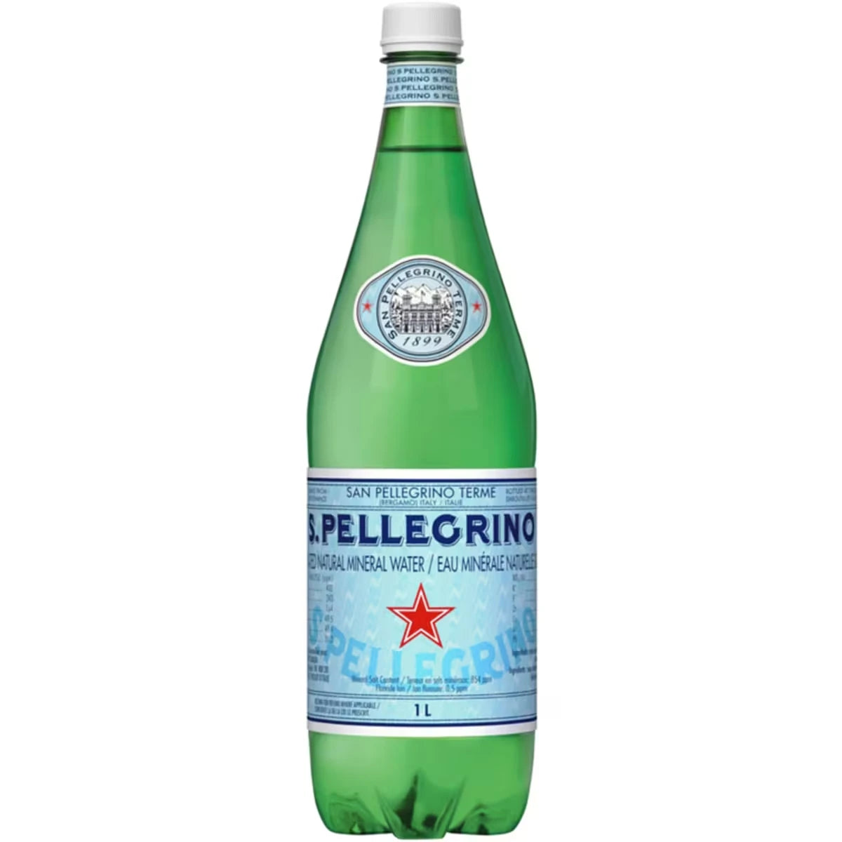 Eau minérale naturelle pétillante