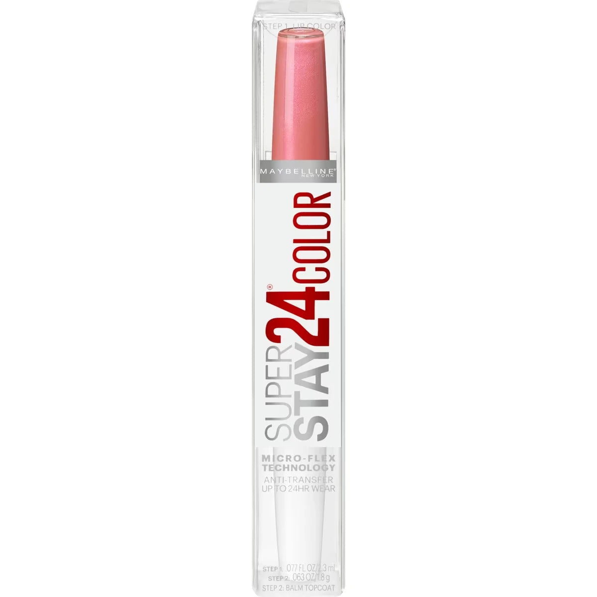 Super Stay 24 2-step Liquid Lipstick, Micro-Flex technology, Longwear Up to 24 hours, Pigmented colour with Moisturizing Balm