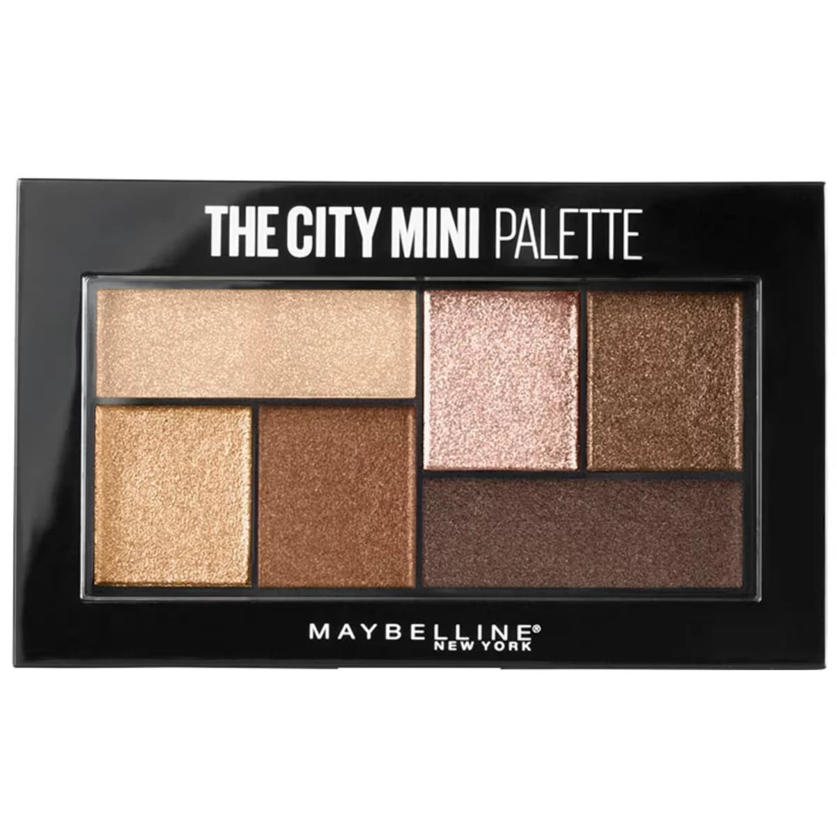 Longlasting Highly Pigmented Eyeshadow Makeup Palette, 6-Shade Curated Mini Eyeshadow Make Up Palette Inspired By NYC To Create Looks On The Go