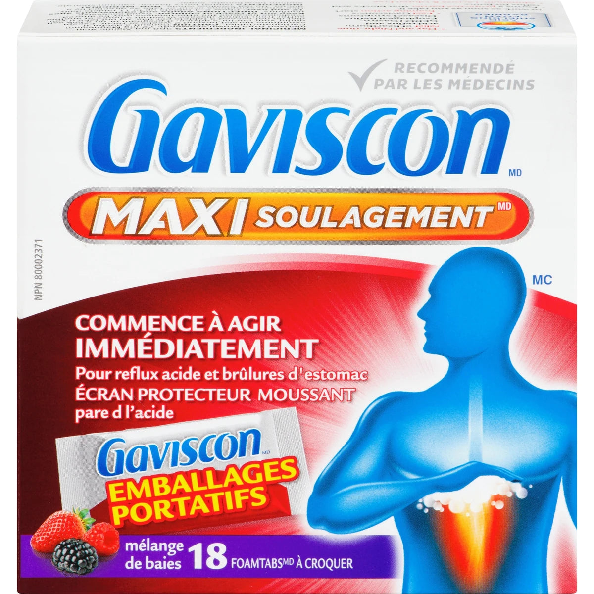 Maxi Soulagement Foamtabs À  Croquer Mélange De Baies