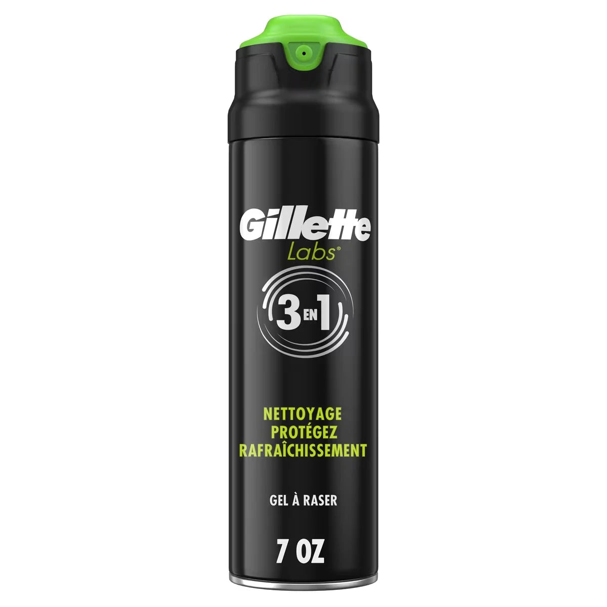 Gel à raser qui mousse rapidement GilletteLabs pour hommes, 7 OZ