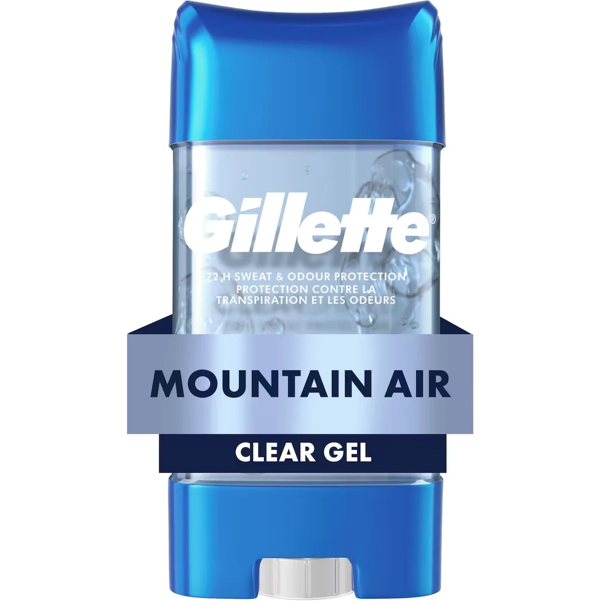 Antisudorifique et désodorisant en gel transparent pour hommes, parfum Air des montagnes
