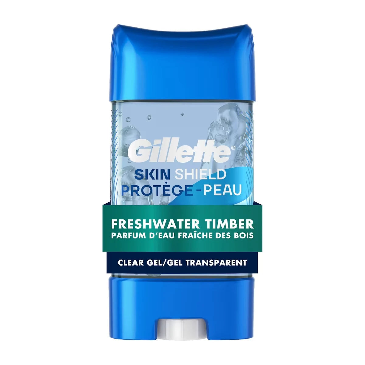 Antisudorifique et désodorisant en gel transparent ProtègePeau pour hommes, parfum Eau fraîche des bois