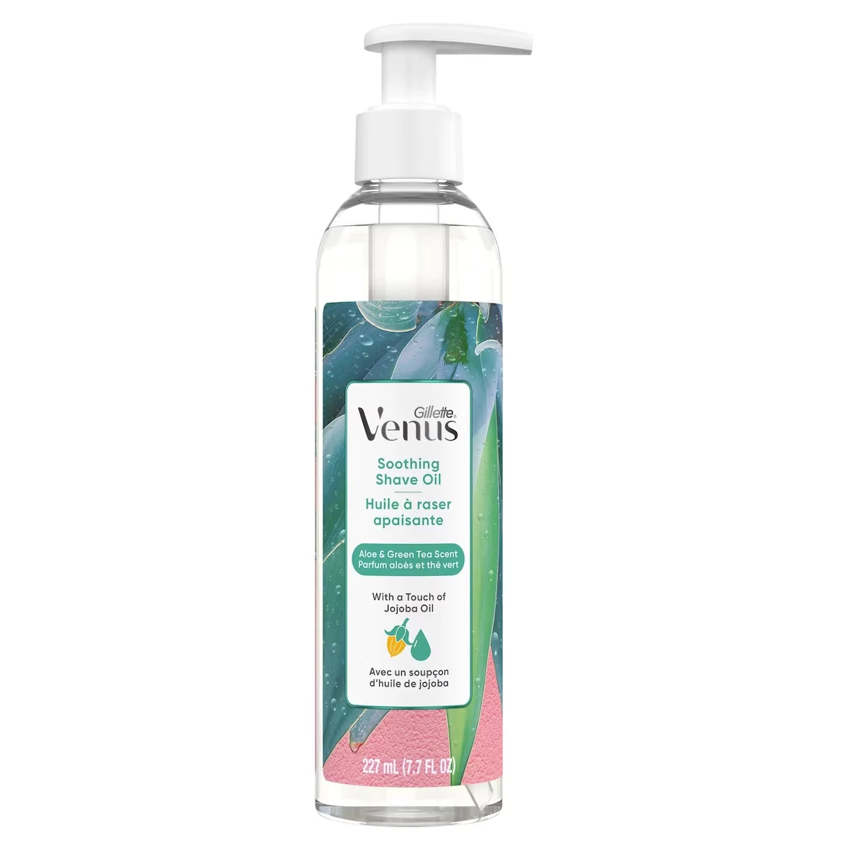 Huile de rasage apaisante, parfum Aloès et thé vert