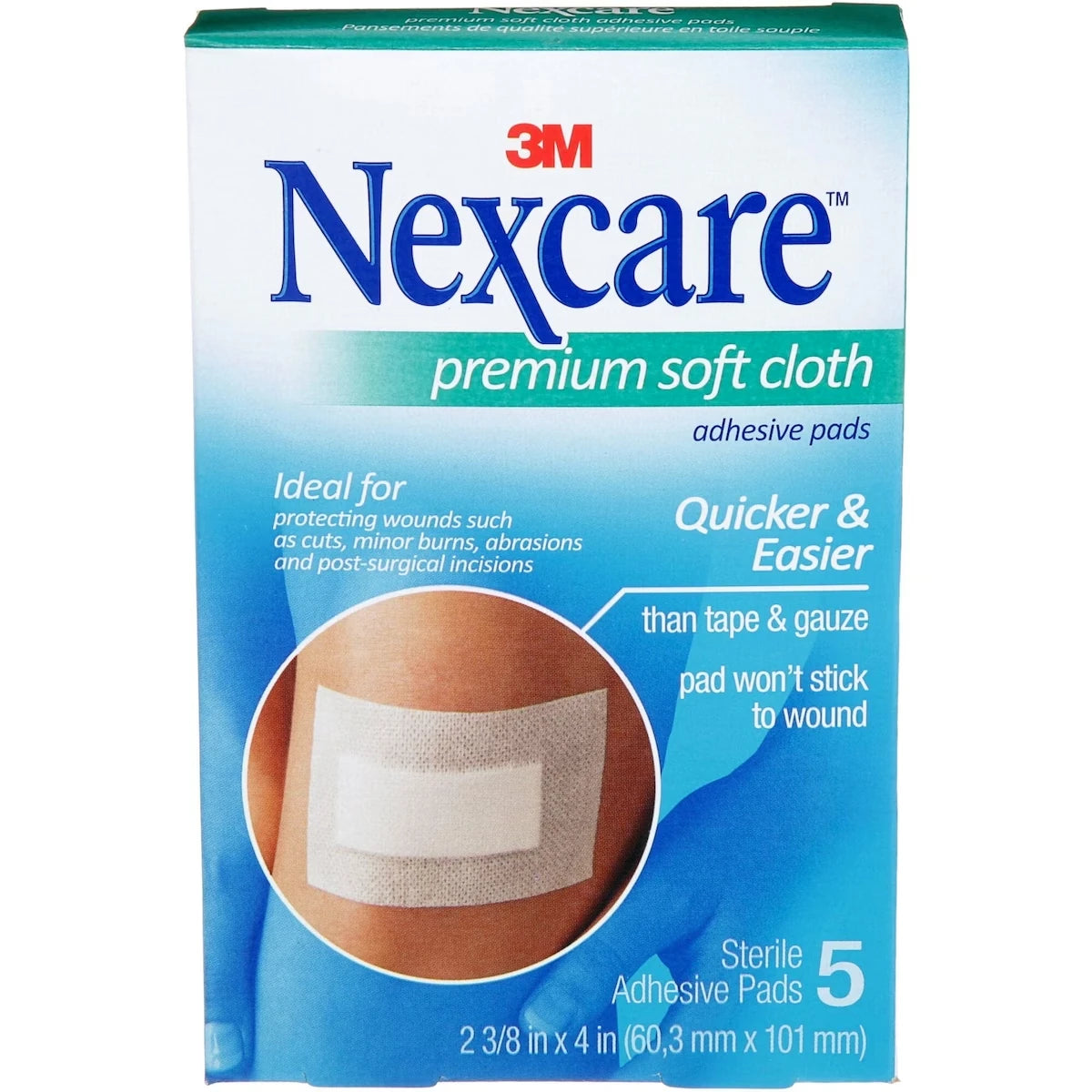 Pansements adhésifs de toile souple avec compresse de qualité supérieure(MC), H3564-CA