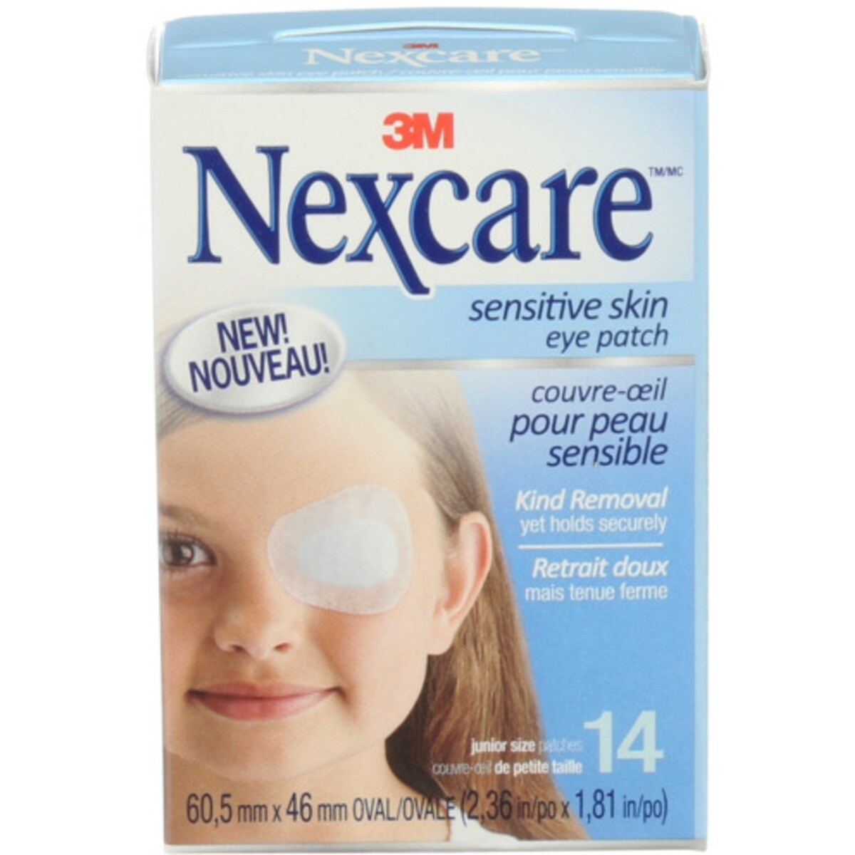 Couvre-œil au retrait doux KRJ-14-CA(MC), petit, 14/paquet