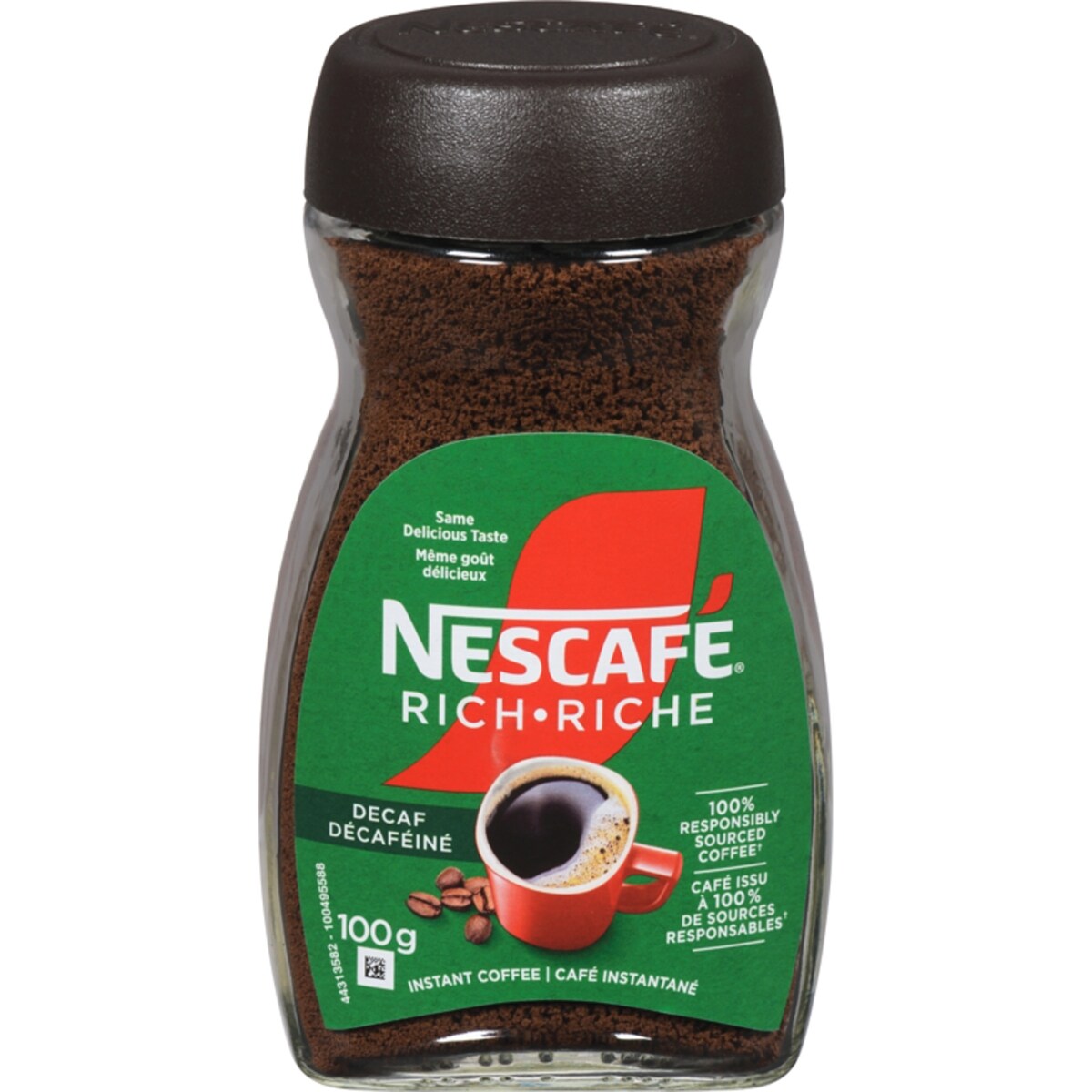 Café instantané décaféiné