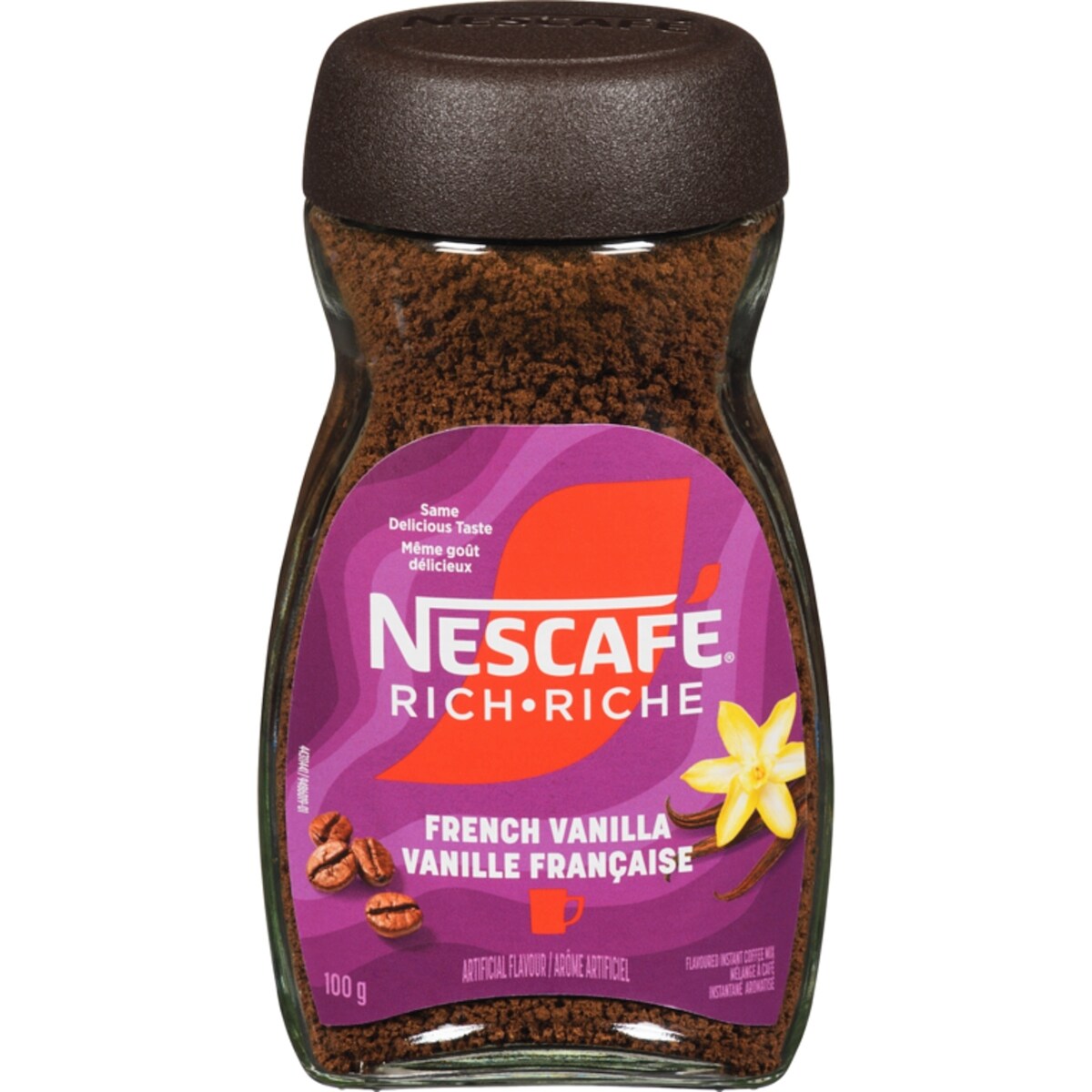 Mélange à café instantané aromatisé vanille française