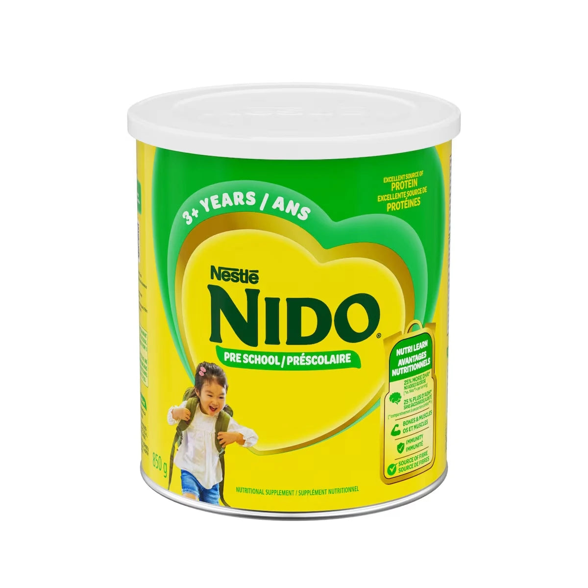 3+, supplément nutritionnel, 3 ans et plus