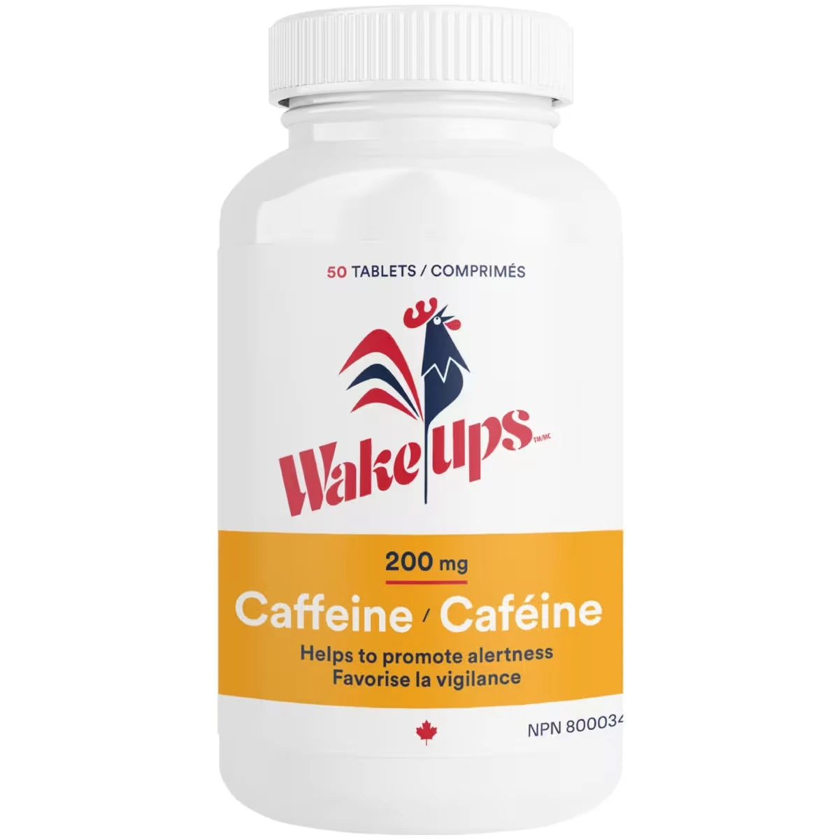 Comprimés de caféine extra forts, 200 mg