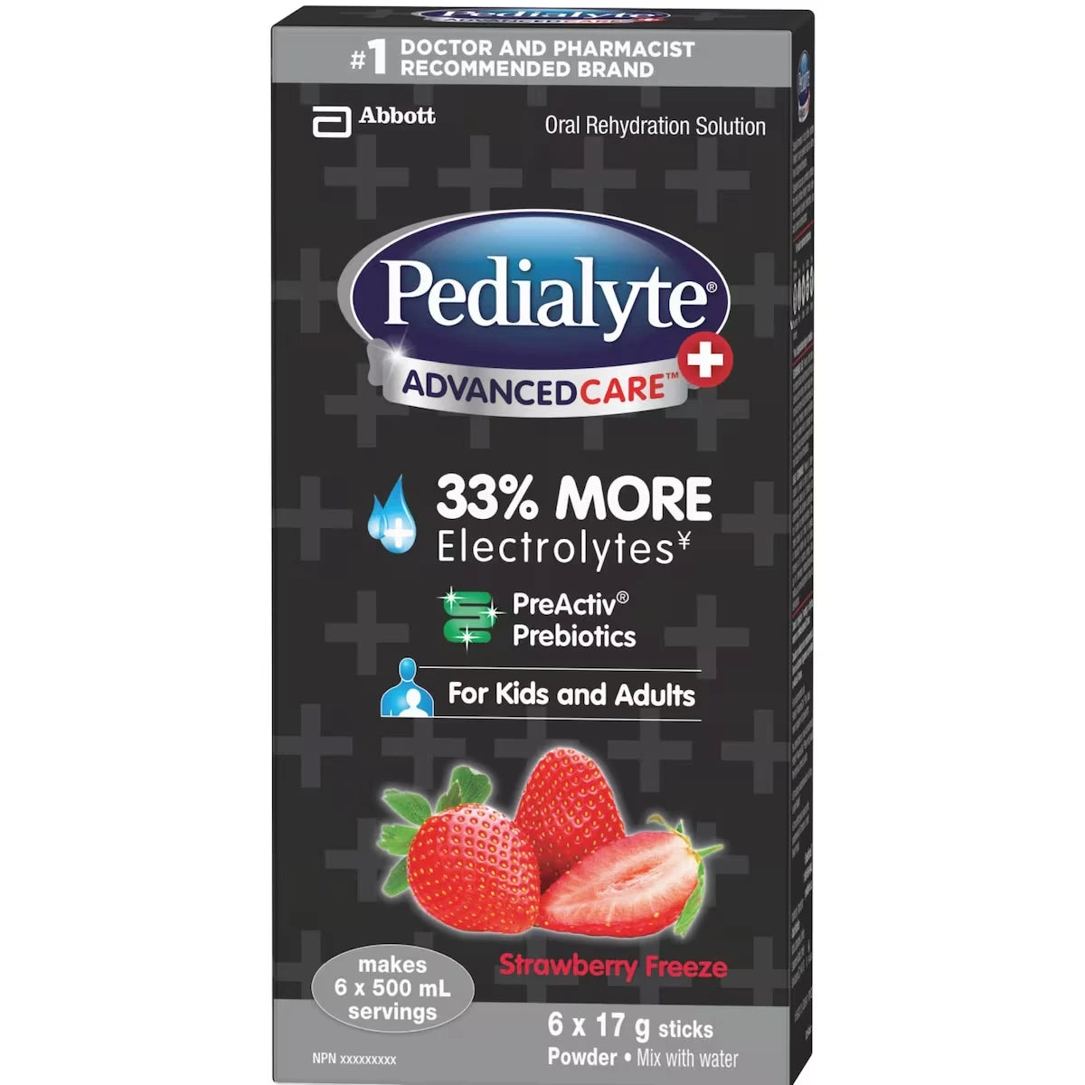 ADVANCED CARE PLUS Fraise Glacée POUDRE 6X17G