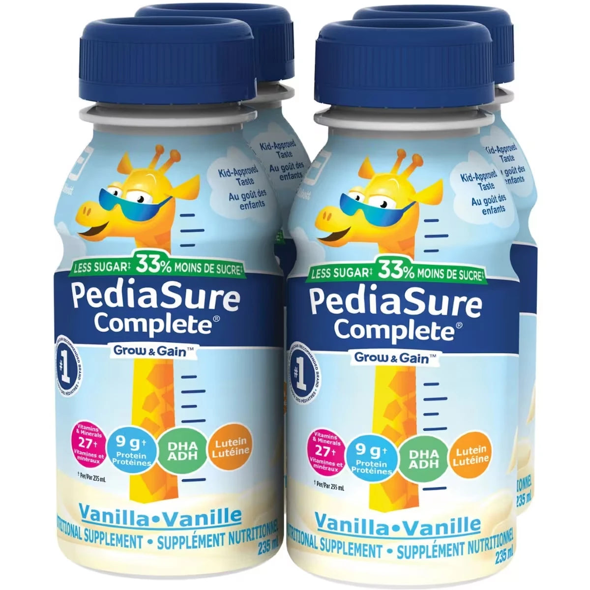 Complete� R�Duit En Sucre, Suppl�Ment Nutritionnel, 4 X 235 Ml, Vanille
