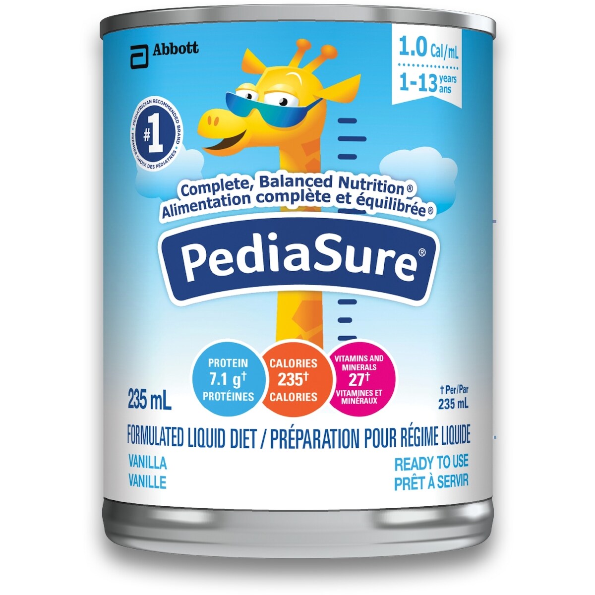 �, Pr�Paration Pour R�Gime Liquide, Vanille, 12/Caisse, 2820 Ml
