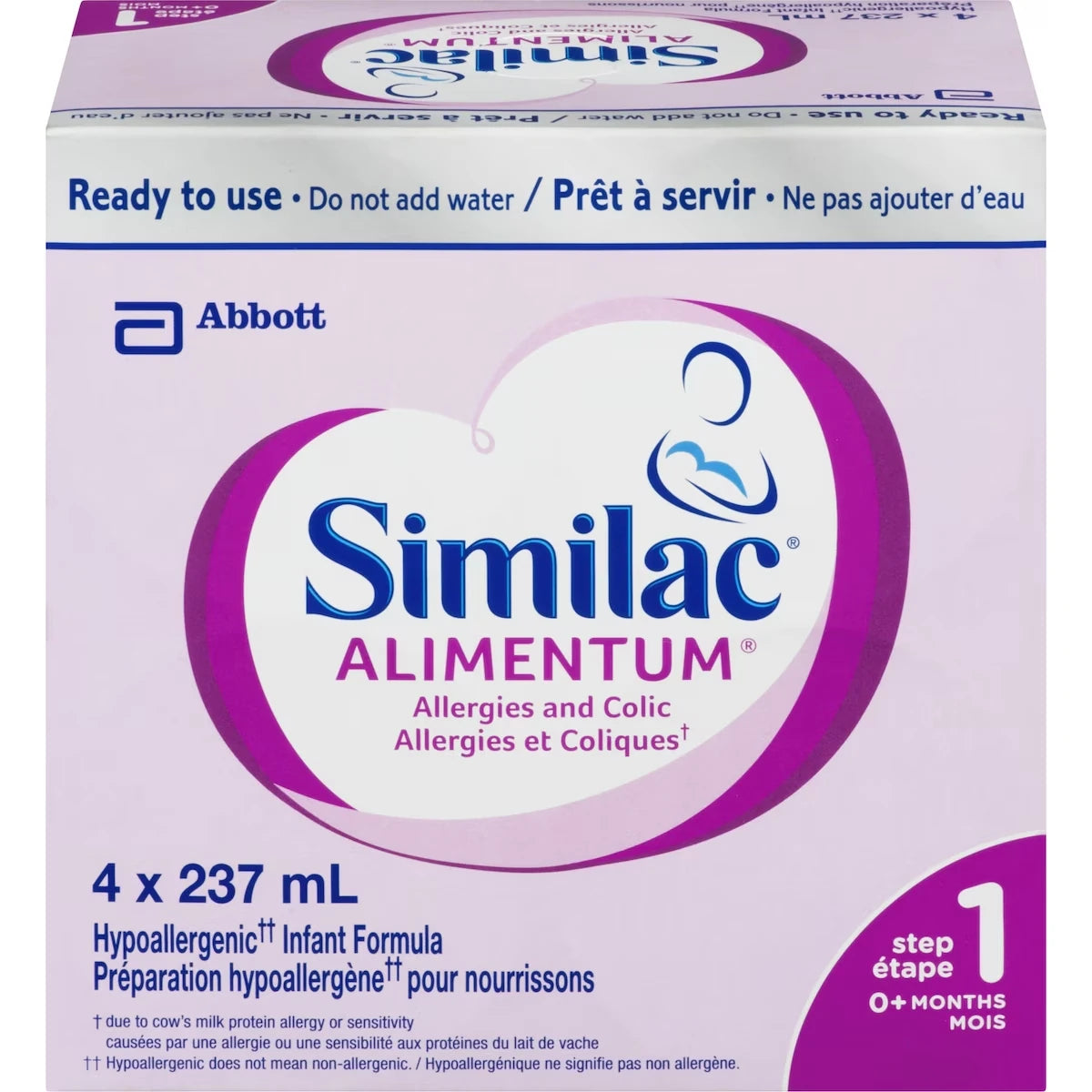 Similac Préparation Hypoallergène Prête À Servir, 4 X 237 Ml