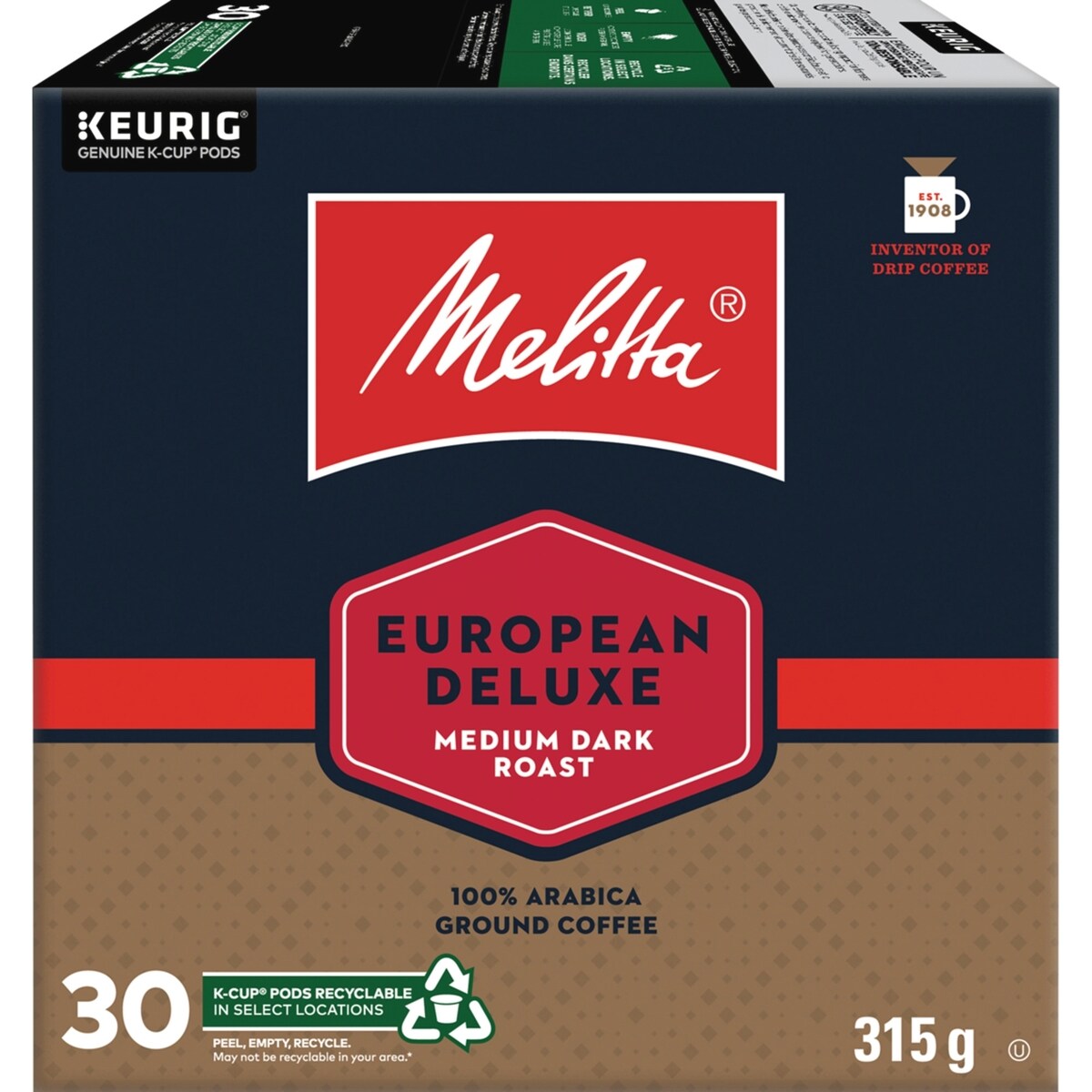 100 % arabica café moulu européen de luxe torréfaction moyenne foncée