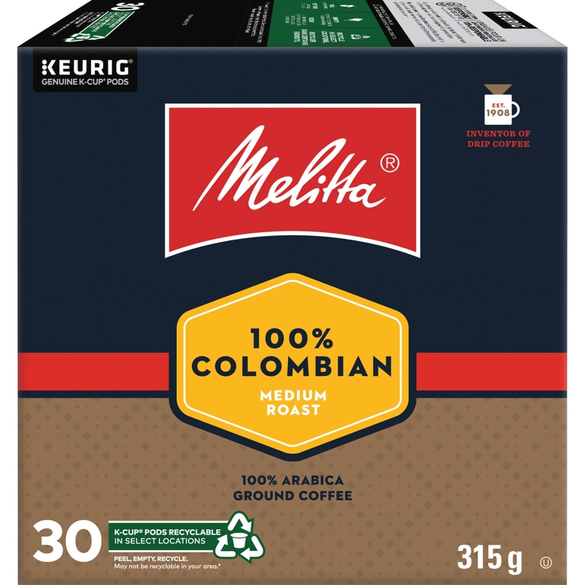 100 % arabica café moulu 100 % colombien torréfaction moyenne