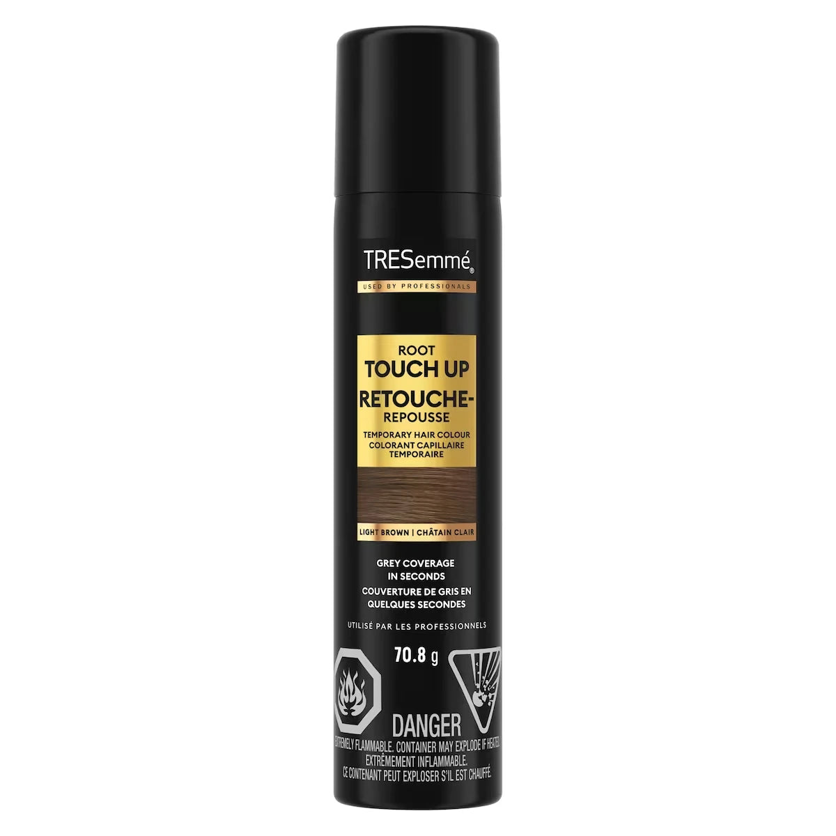 Root Touch-Up Colorant Capillaire Temporaire pour cacher le gris en quelques secondes pour cheveux châtain clair en vaporisateur aérosol