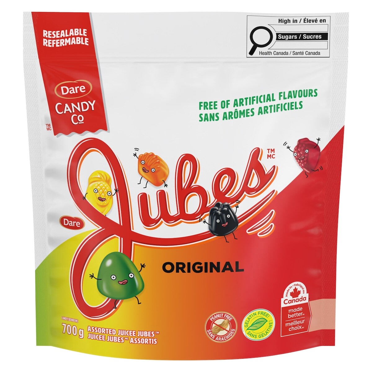 Bonbons jubes assortis